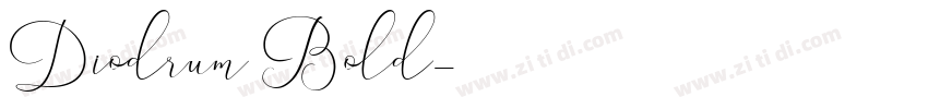 Diodrum Bold字体转换